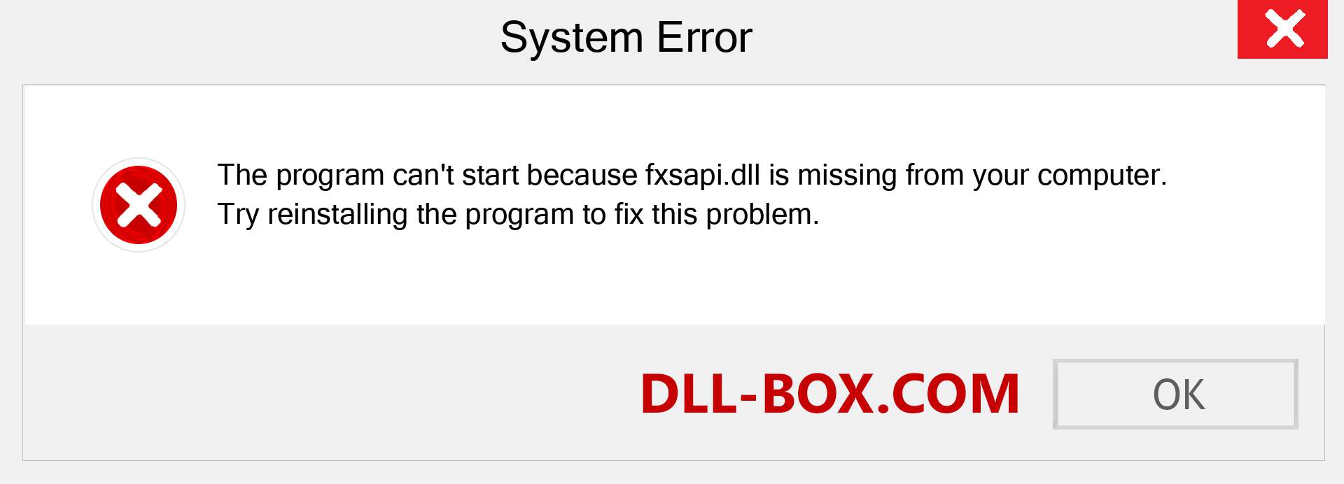  fxsapi.dll file is missing?. Download for Windows 7, 8, 10 - Fix  fxsapi dll Missing Error on Windows, photos, images