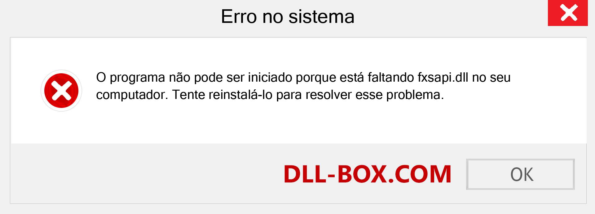 Arquivo fxsapi.dll ausente ?. Download para Windows 7, 8, 10 - Correção de erro ausente fxsapi dll no Windows, fotos, imagens